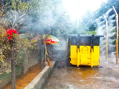 Sistema di deodorizzazione a nebbia ad alta-micro-pressione Jinsheng installato nelle stazioni di...